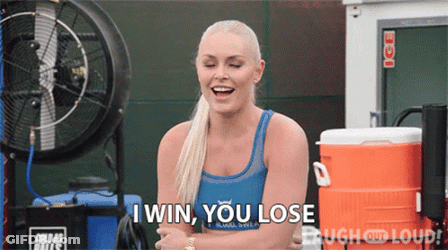I Win Lindsay Von Athlete GIF