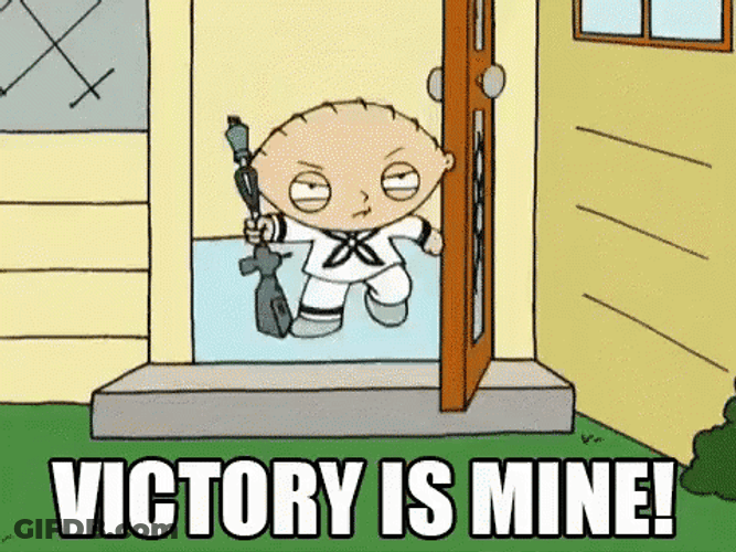 I Win Stewie Griffin Family Guy GIF