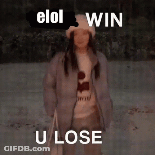I Win U Lose Teener Celebrating GIF