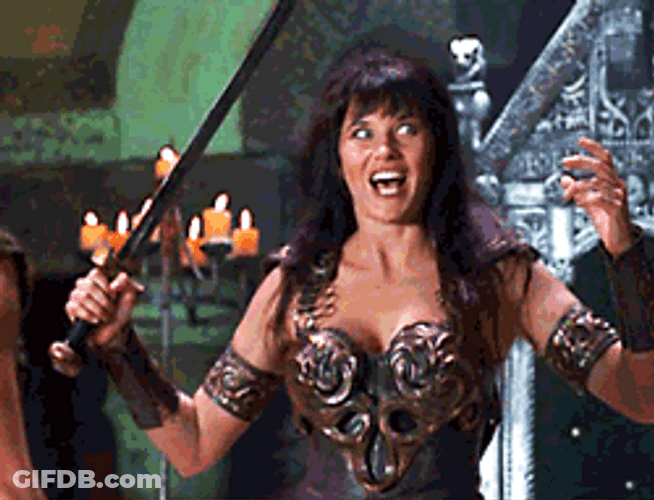 I Win Xena Warrior Princess GIF