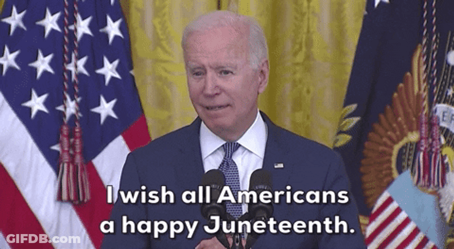 I Wish All Americans A Happy Juneteenth GIF