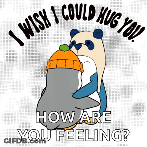 I Wish I Could Hug You How Are You Feeling Poster GIF