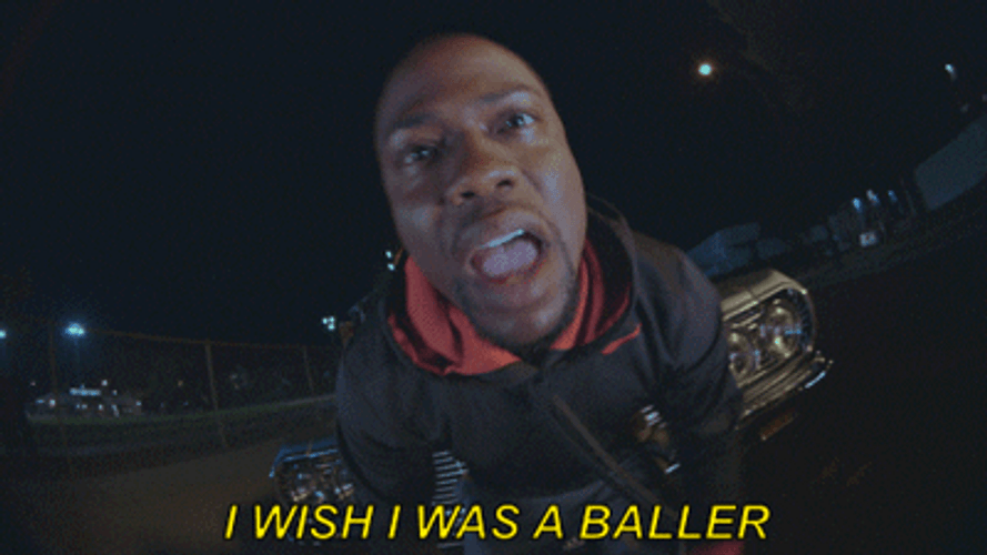 I Wish Kevin Hart Was A Damn Baller GIF