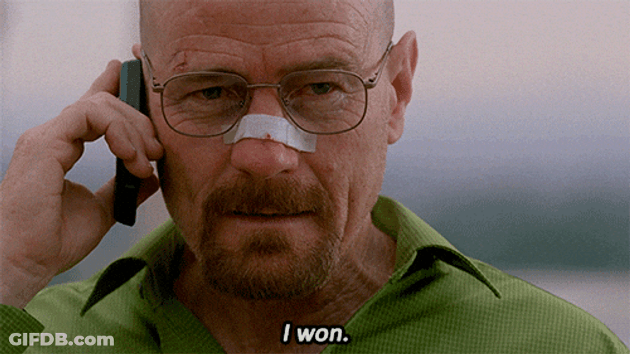I Won By Walter White On Breaking Bad GIF