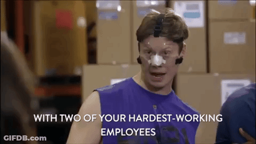 I Work With Retards The Hardest Working Employee GIF