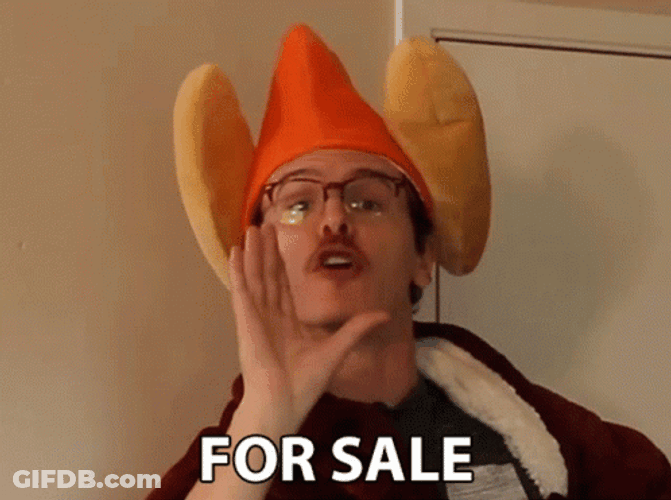 Ian Carter Shouting For Sale GIF