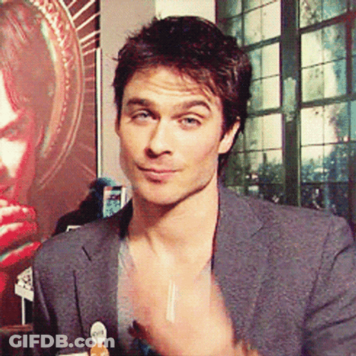 Ian Somerhalder Blowing Kiss GIF