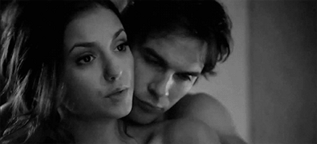 Ian Somerhalder Embracing Dobrev GIF