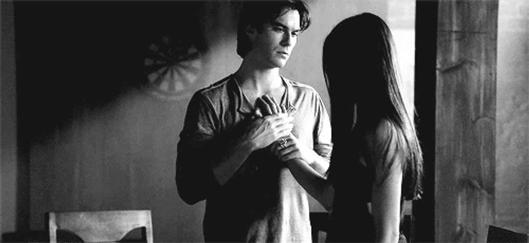 Ian Somerhalder Holding Nina's Hand GIF