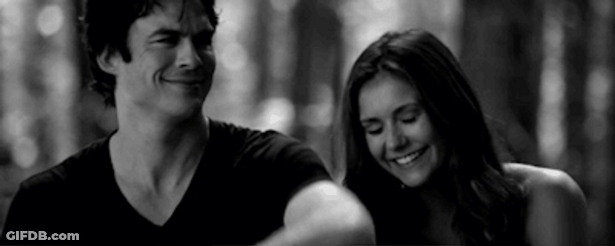 Ian Somerhalder With Nina Dobrev GIF