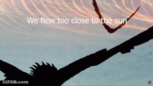 Icarus Too Close GIF