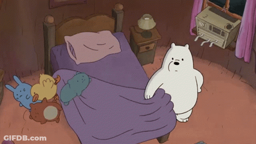 Ice Bear Cant Sleep GIF