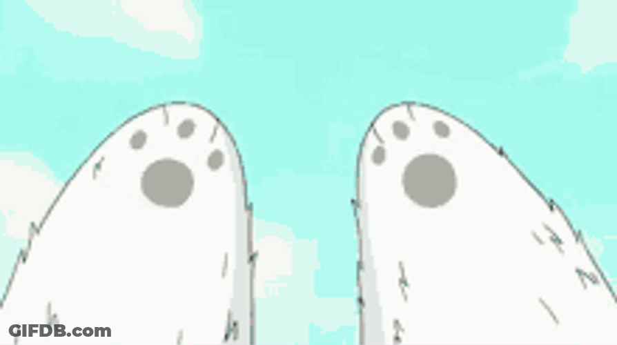 Ice Bear Hands Claws Paws Transformation GIF