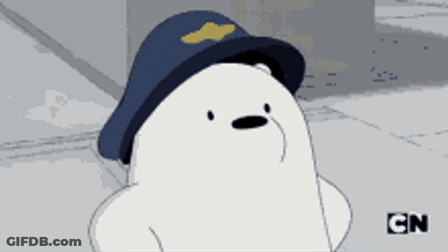Ice Bear Hmm Okay Nodding Yes GIF