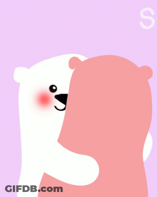 Ice Bear Sending Hugs For You GIF
