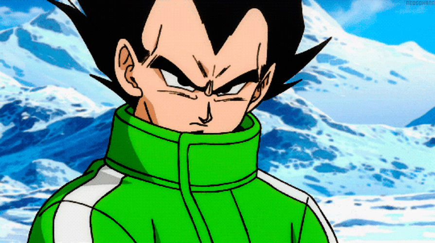 Ice Cold Prince Vegeta GIF