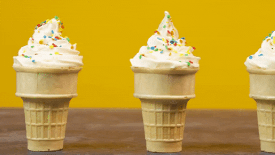 Ice Cream Cone Cupcakes GIF