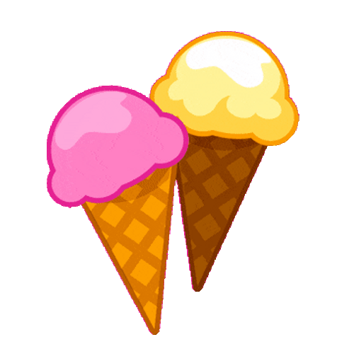 Ice Cream Cones Toast Sticker GIF