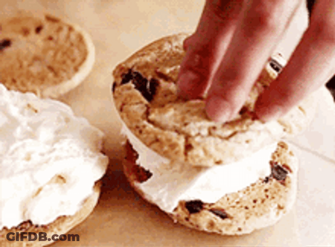 Ice Cream Cookie Sandwich GIF