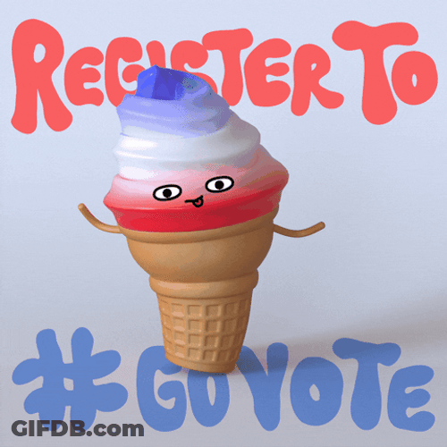 Ice Cream Dance Register To Vote GIF