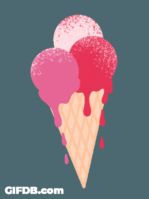 Ice Cream Girly Pink Sticker GIF