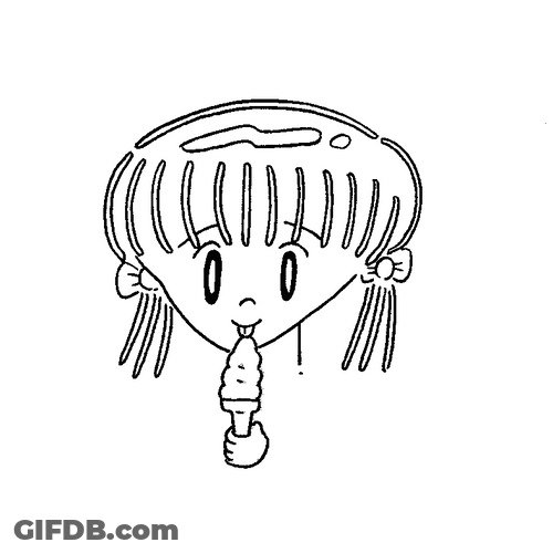 Ice Cream Lick Wink GIF