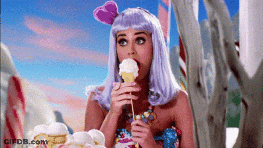 Ice Cream Licking Katy Perry GIF