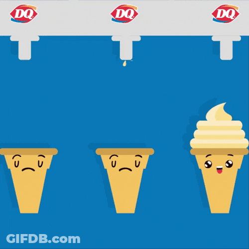 Ice Cream Machine DQ Cartoon GIF