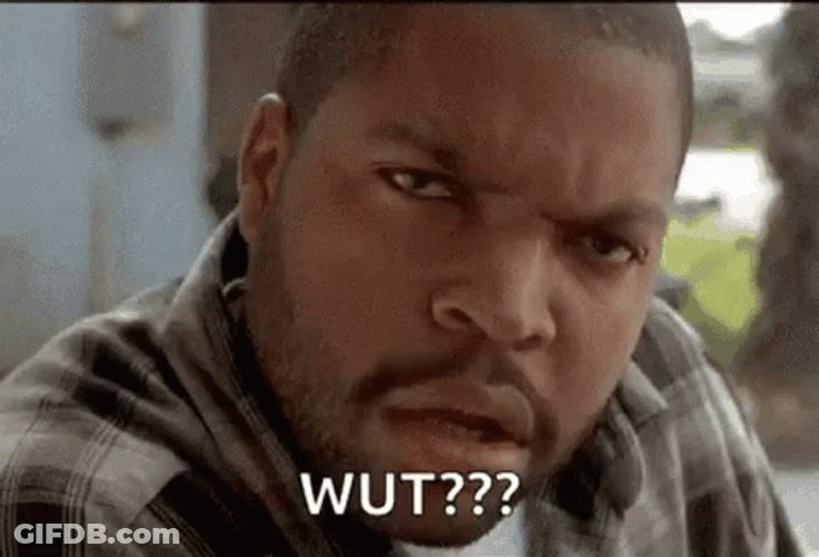 Ice Cube Face Reaction Wut GIF