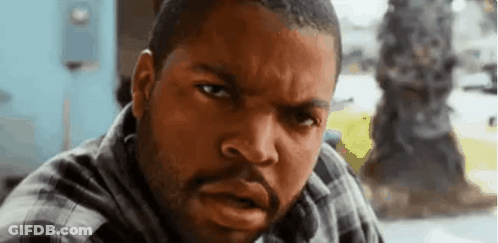 Ice Cube In Plaid Shirt Making Funny Face GIF