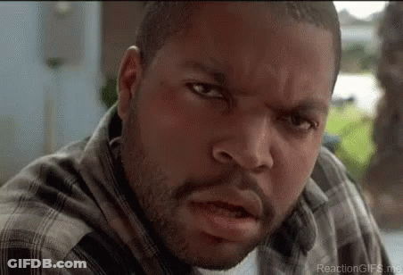 Ice Cube Is Wearing A Plaid Shirt And Looking At The Camera With A Serious Look On His Face . GIF