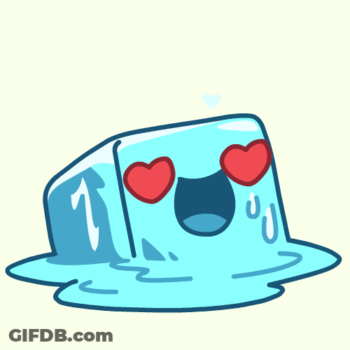 Ice Cube Loves I'm Melting Animation GIF