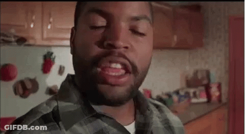Ice Cube Making Funny Face Eyes Closed In Kitchen GIF