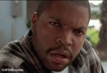 Ice Cube Making Funny Face In Plaid Shirt GIF
