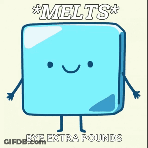 Ice Cube Saying Melts GIF