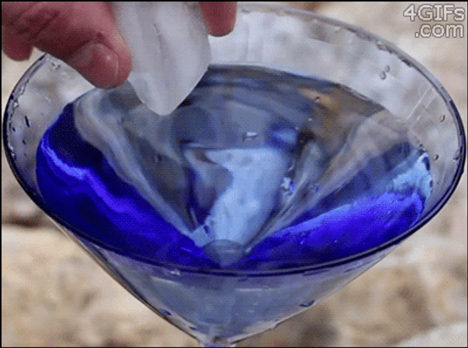 Ice Cube Water Freeze GIF