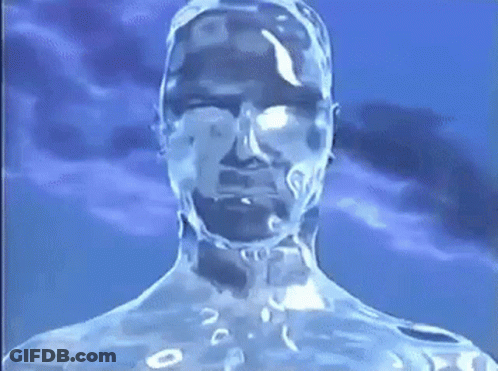 Ice Cube With Purple Flower GIF