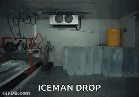 Ice Cubes And Iceman Drop GIF