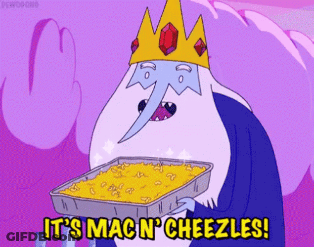 Ice King With The Mac N Cheese GIF