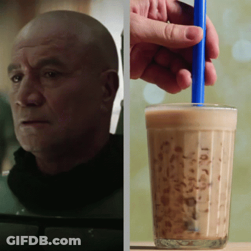 Ice Milk Boba Tea GIF