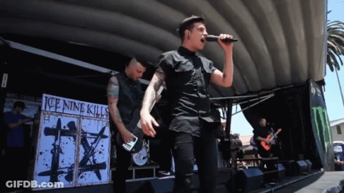 Ice Nine Kills Performing On Stage GIF