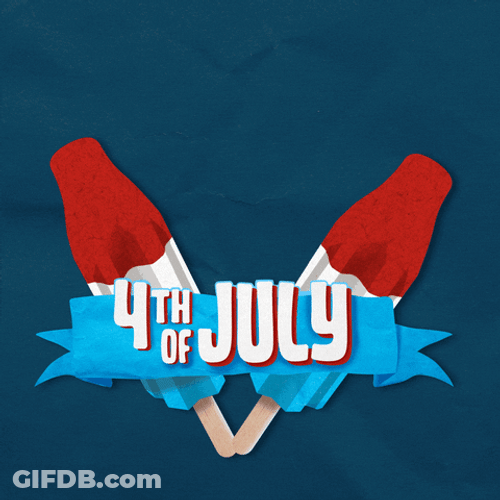 Ice Popsicle Happy Fourth Of July GIF