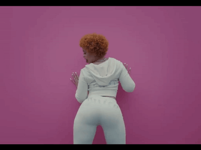 Ice Spice Dancing In The Wall GIF