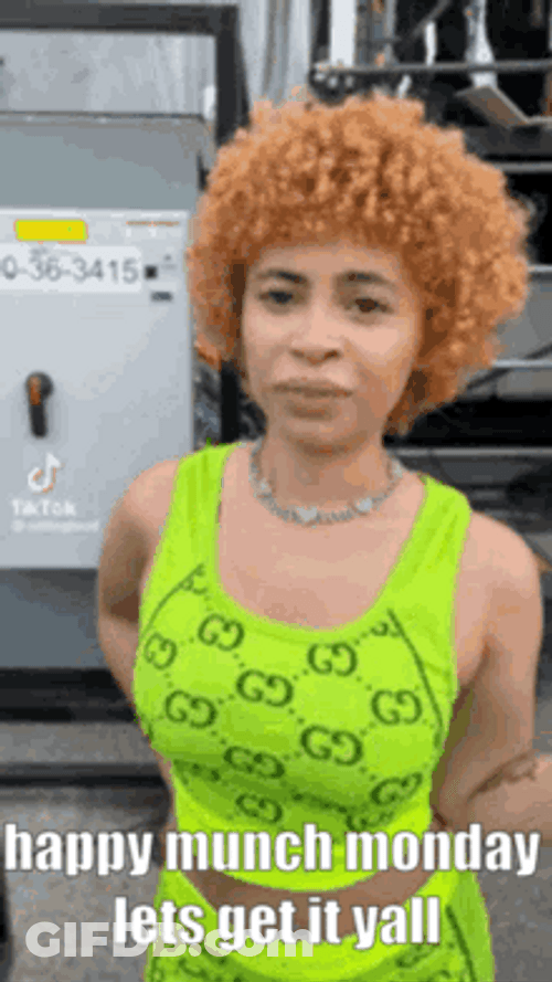 Ice Spice Happy Munch Monday GIF