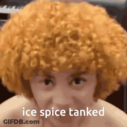 Ice Spice Tanked Person Face GIF