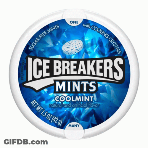 Icebreaker Cooling Mint Candies GIF