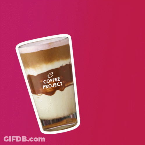 Iced Nutella Berries Latte With Coffee Project Sticker GIF