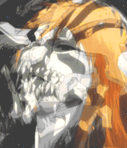 Ichigo Kurosaki Hollow Mask Break Bleach GIF
