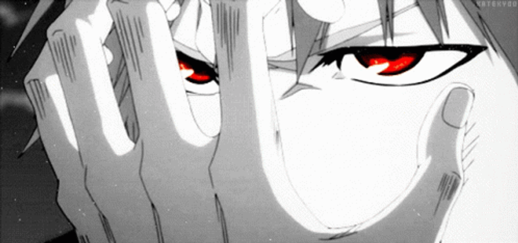 Ichigo Kurosaki Hollow Transform Black White GIF
