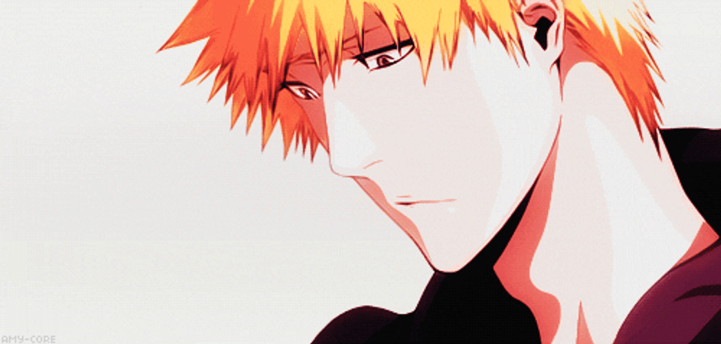 Ichigo Kurosaki Look Down Shocked Anime GIF
